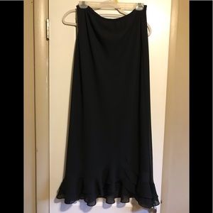 MSK Black Crepe Skirt Size 12